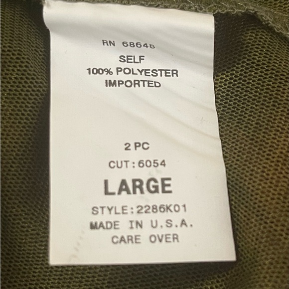 A•B•S by Allen Schwartz brown, Merlot & teal sheer top - Picture 6 of 7